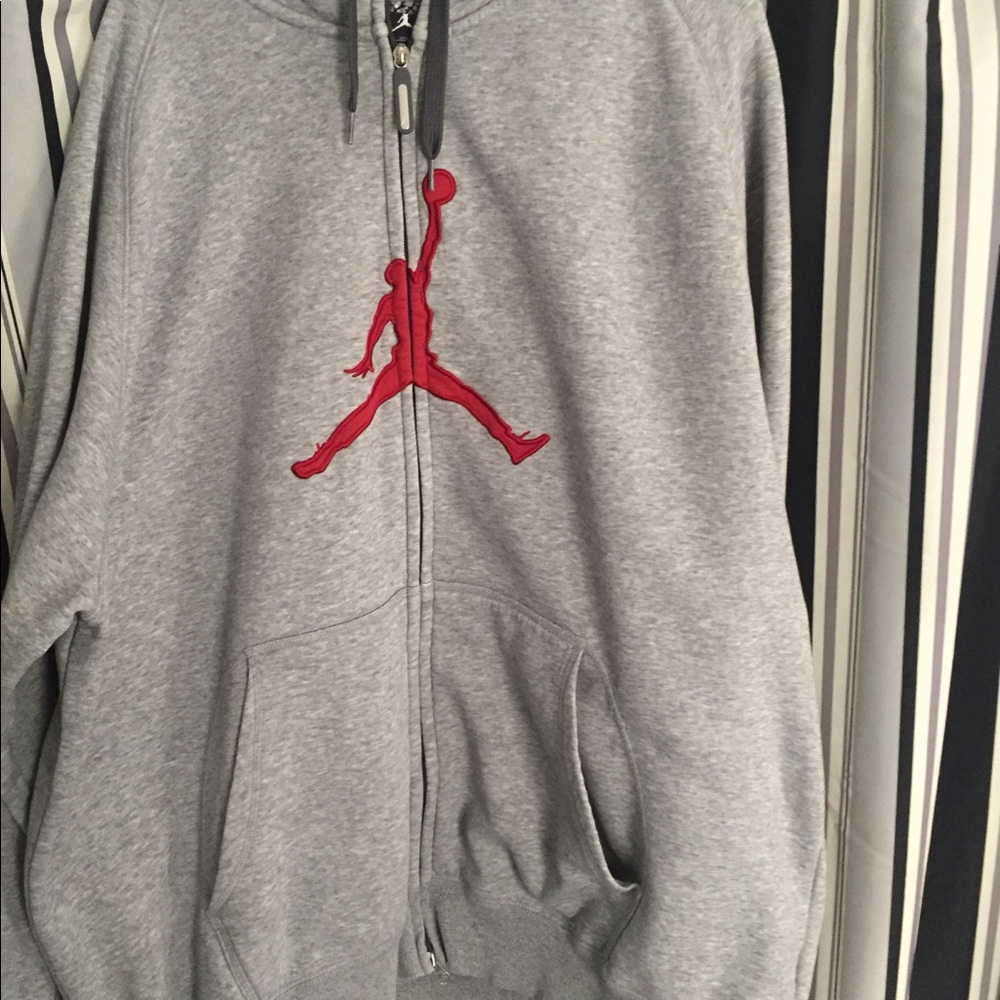 Gray hoodie air Jordan 3x like new